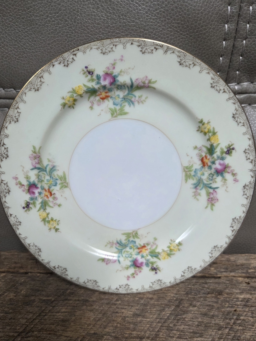 Vintage Meito China Burbank 8" Salad Plate Hand Painted Made In Japan 1930s 1O